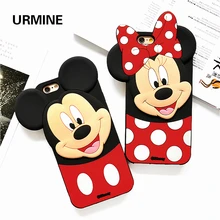 

Cute Cartoon Stich Minne Mickey Mouse Women Silicone Case For iPhone 7 7 Plus 8 Plus For iPhone 6 6s Phone Cases For iPhone X