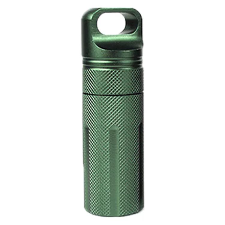 EDC водонепроницаемый Survive seal box Контейнер капсула сухой Чехол для бутылки Открытый Поход лагерь медицина матч таблетки держатель для хранения багажник - Цвет: Green
