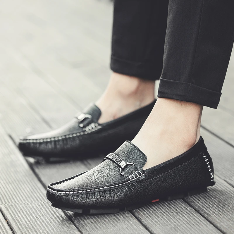 

Casual Leather Loafer Shoes Men Soft Comfortable Driving Shoes Men Moccasins Footwear Moccasin Casual for Men Schoenen