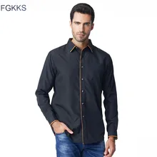 Office Clothes Men And Get Free Shipping On Aliexpress Fgkks Black Mens Dress Shirts 2018 New Fashion Long Sleeve Social Shirt Office Work