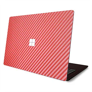 GOOYIYO-для поверхности ноутбука 13,5 наклейка верхняя виниловая наклейка углеродное волокно против царапин кожи подарочная пленка для экрана - Цвет: CarbonFibre Red