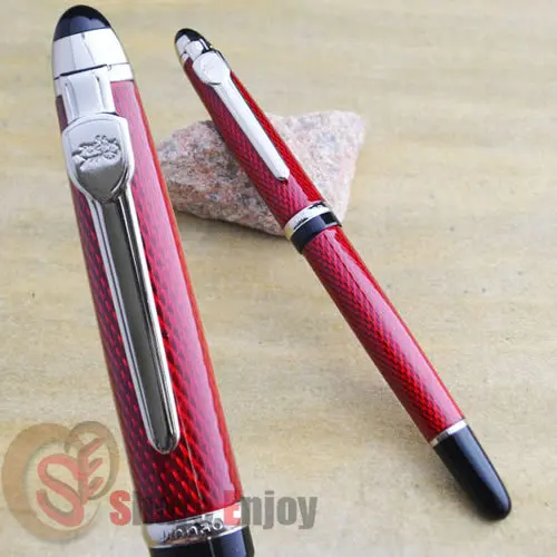

JINHAO 163 EXECUTIVE DARK RED AND SILVER ROLLER BALL PEN