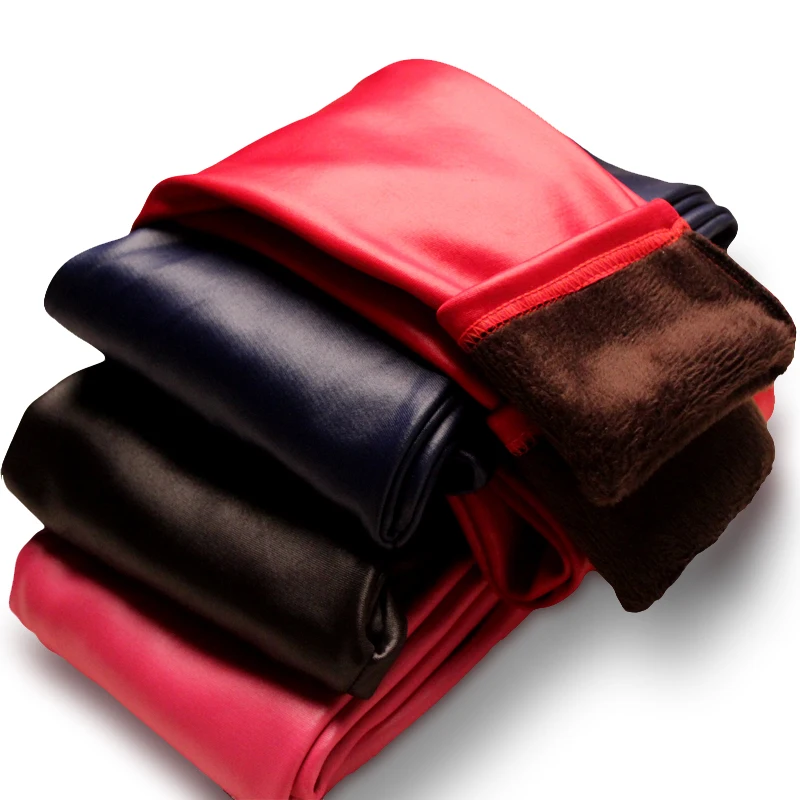 2016 Autumn and Winter font b children s b font plus thick velvet legging baby font