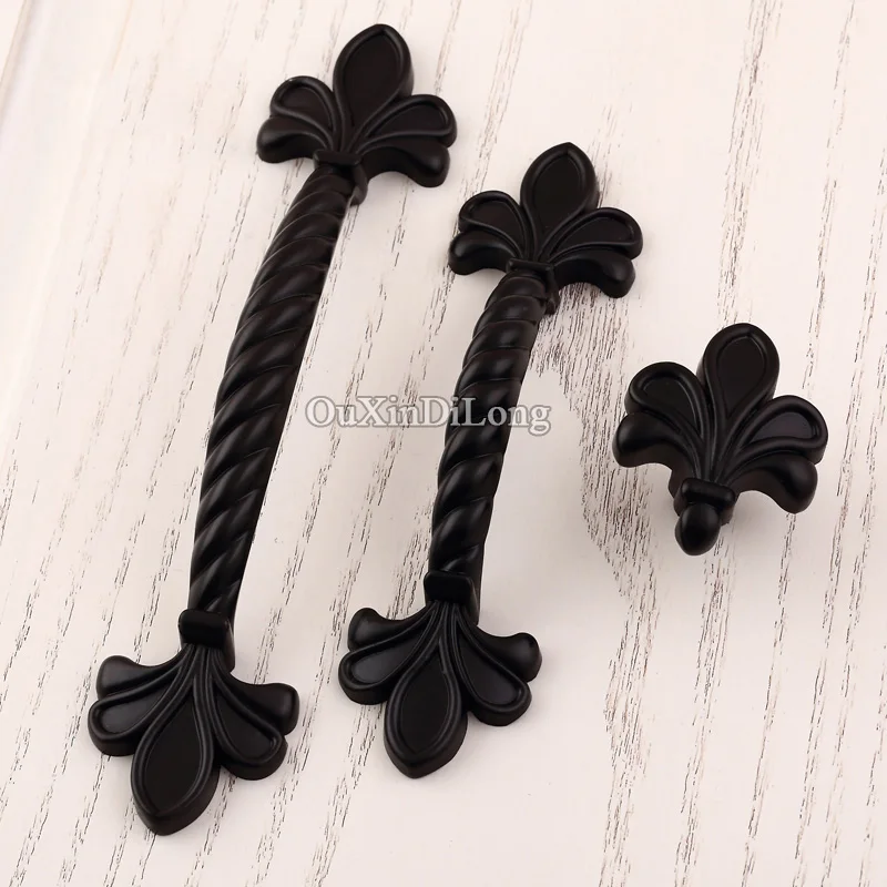

Beauty & Elegant 2PCS European Classic Black Kitchen Cabinet Door Handles Cupboard Wardrobe Drawer Cabinet Pulls Handles & Knobs