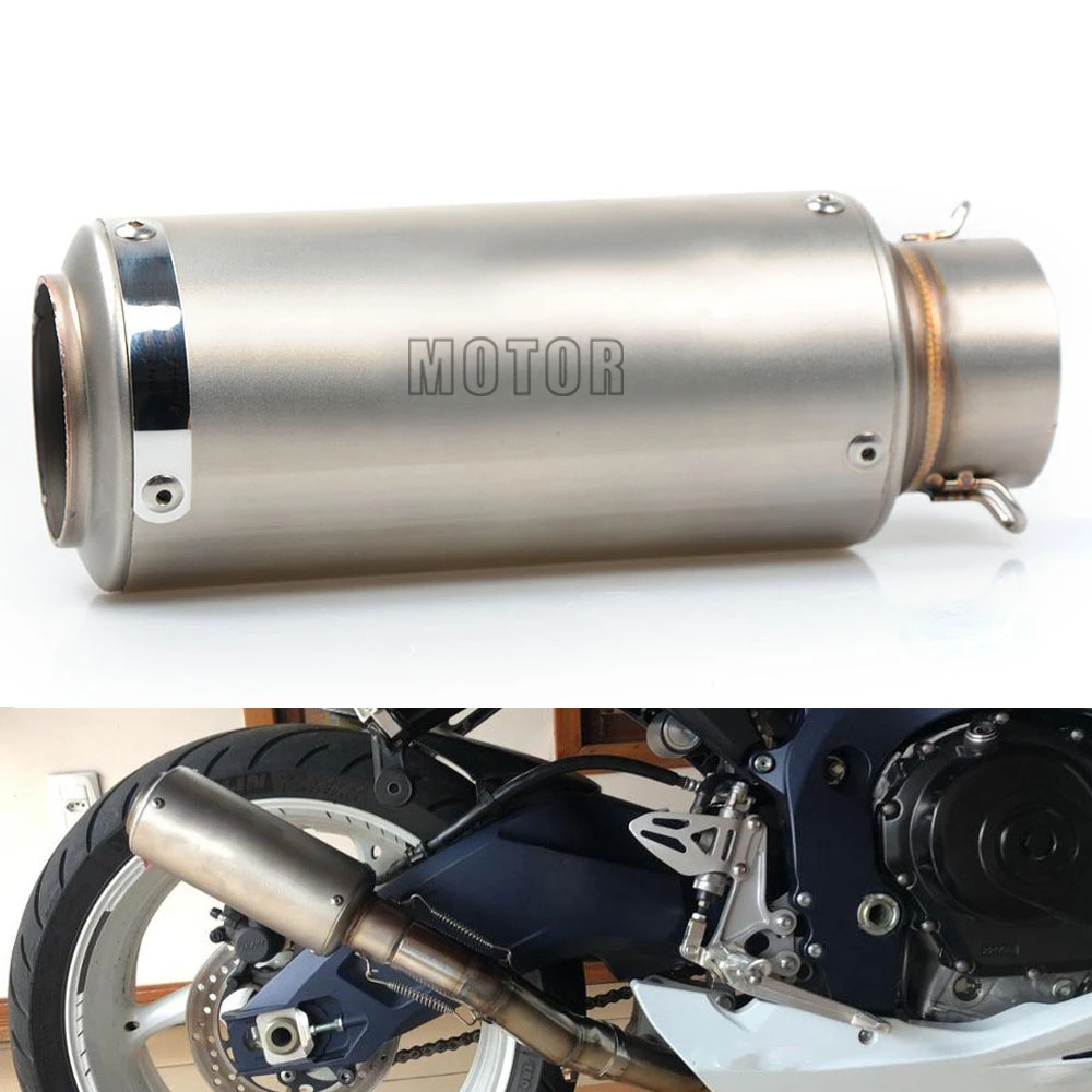 Moto Universale 51Mm/61Mm Dirt Pit Bike Scarico Marmitta Marmitta Db Killer Per Yamaha Tmax 500/530 Xmax 125 Aerox 155
