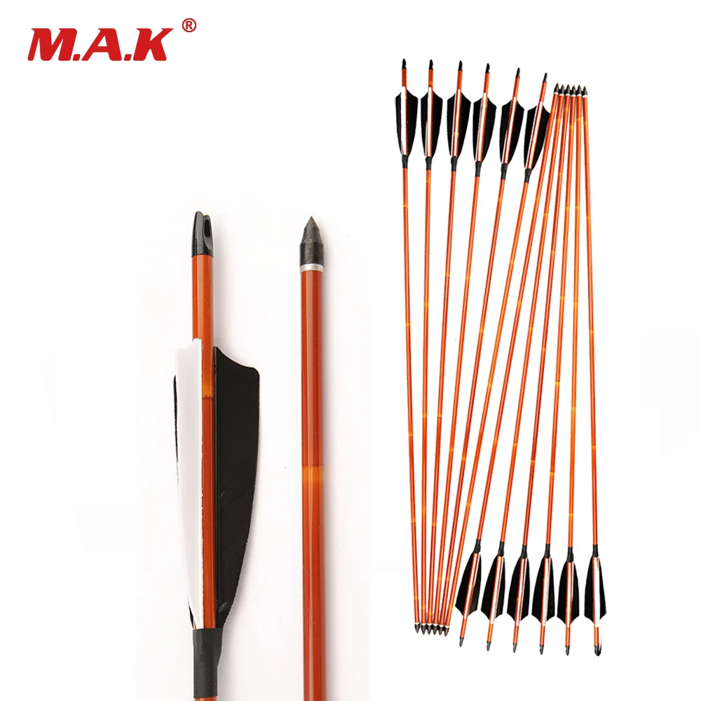 Стрелы из чистого карбона с имитацией бамбука длина 30 дюймов стрелы 6/12 4 вида для