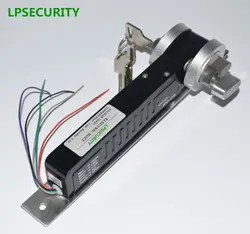 LPSECURITY отказоустойчивый 24VDC/12VDC 5 линия Электрический откидной Болт замка ручные ключи для Система контроля доступа Электрический ригельный