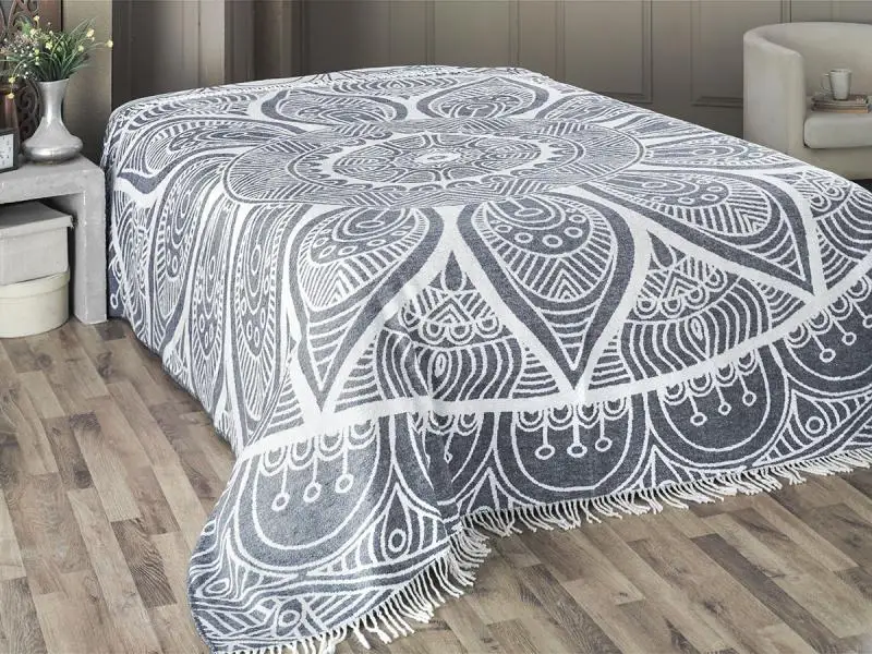 Плед двуспальный KARNA, DAMLA, 220*240 см