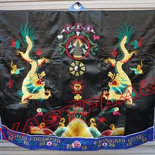 2 цвета унисекс даосский священник одежда даосизм ряса Ssangyong с вышитым драконом боевых искусств robeuniforms gownblack/синий хорошее