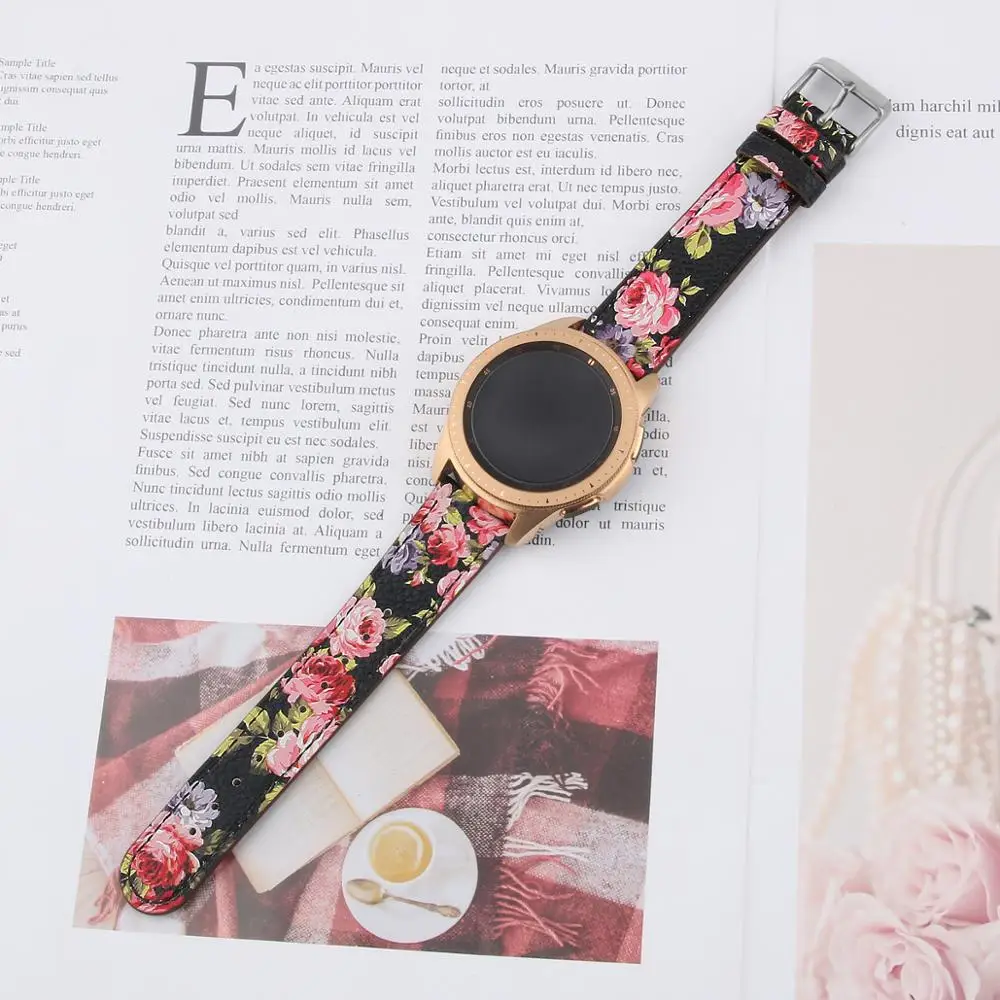 Ремешок из натуральной кожи для наручных часов сменный Браслет Samsung Galaxy Watch 42