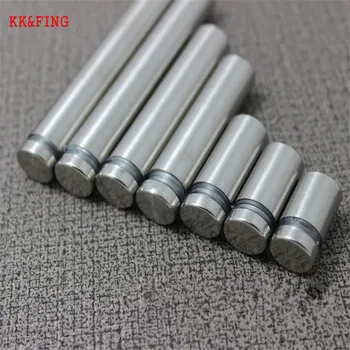 

KK&FING Stainless Steel Acrylic Advertisement Fixing Screws 19mm Glass Standoff Pin Nail Fasteners Glass Door Hardware