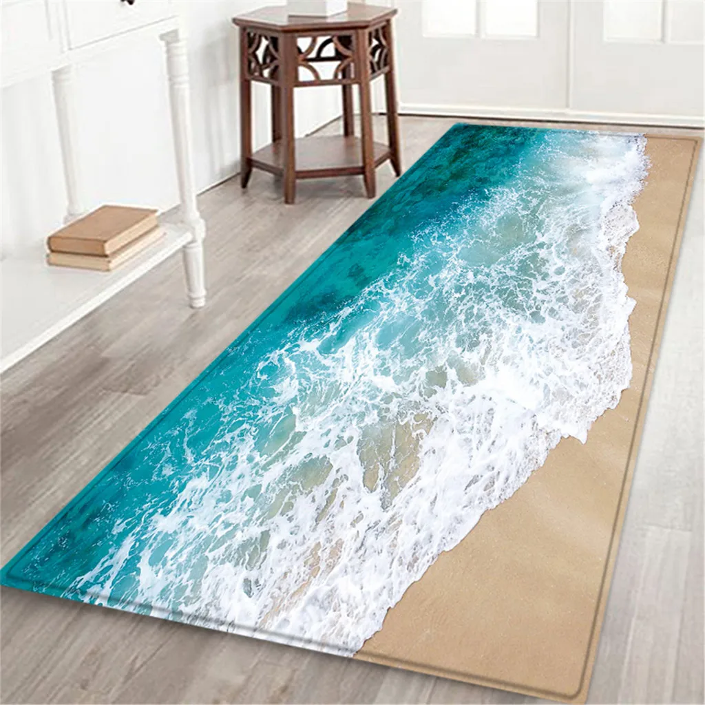 60X180 см креативный Европейский тип 3D печать ковер коврик для прихожей Противоскользящий коврик для ванной комнаты впитывающий воду кухонный коврик/ковер