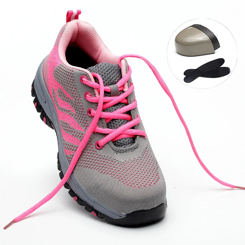 

Steel Toe Safety Work Shoes for Women Indestructible Lightweight Breathable Construction Slip Resistant Protect Boots Sneakers