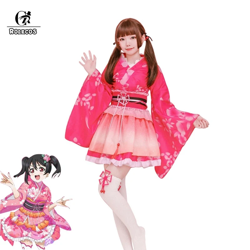 Карнавальный костюм ROLECOS Love Live Котори минами кимоно для косплея Tojo Nozomi Nico LoveLive