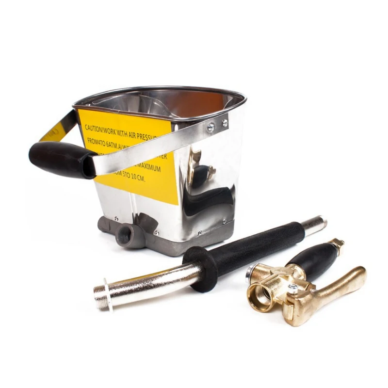 Maquina Pulverizadora de Mortero de Pared Neumatico Port/átil,Rociador de Mortero Pistola Estuco Pala Tolva Cuchar/ón M/áquina de Pulverizaci/ón de Cemento Pulverizador de Estuco e Aire M/áquinas