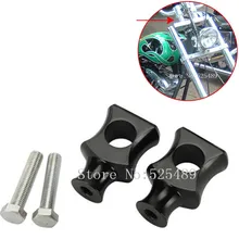 2x CNC 1 “motocicleta 25mm braçadeira guiador risers para harley suzuki yamaha honda shadow vlx ace 600 750 vtx 1300 1800 valkyrie