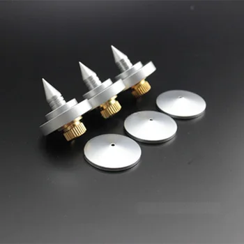 

100Sets Foot Nail Adapter Stand Spike Protection+Pad for Turntable CD Amplifier Speaker Mic Audio Speaker Stand Accessorie