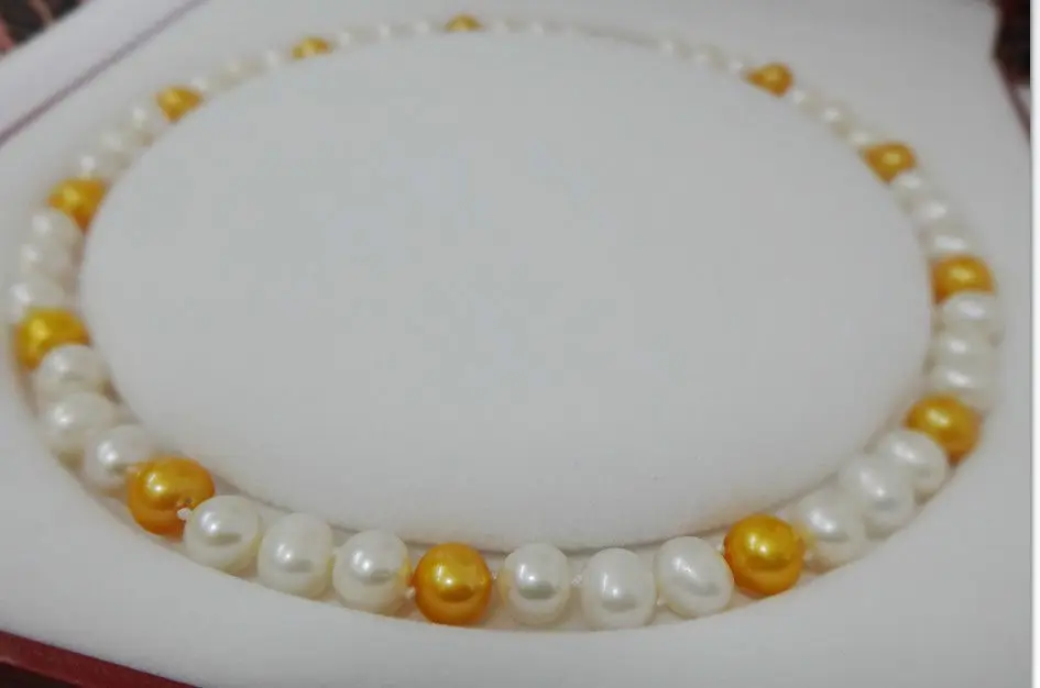 

14K GOLD 10-11MM AAA+ NATURAL SOUTH SEA WHITE GOLD MULTI PEARL NECKLACE