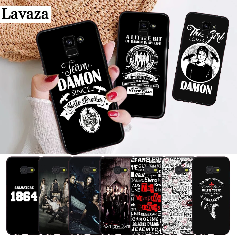 

Lavaza he Vampire Diaries Hot Silicone Case for Samsung A3 A5 2016 2017 A6 Plus 2018 A7 A8 A9 A10 A30 A40 A50 A70 J6
