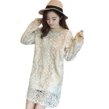 New Autumn Winter Fashion Women Lace Knitted Dress Slim Elegant Knit Sweater Dresses Lady Thick Velet Pullovers Bottoming WZ143
