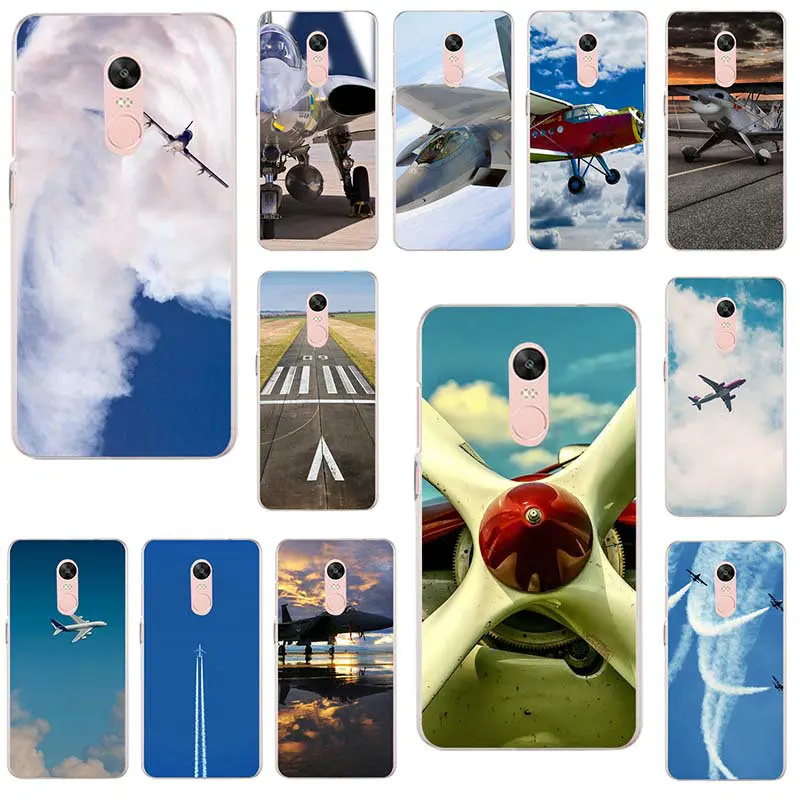 Clouds Sky Aircraft Colorful Air Plane For Xiaomi Mi Redmi Note 2 3 3S 4 4X 4A 5 5S 6 8 A1 Pro Plus Shell Soft TPU Phone Cases |