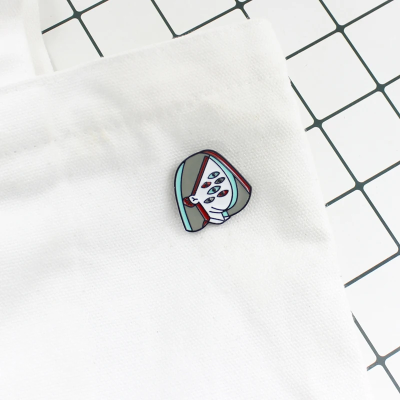 

Girl avatar shape porcelain needle personality decorative cap clothes bag decoration brooch fashion pusheen