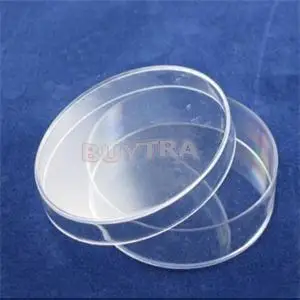 10Pcs Clear Petri Dishes with Lids Disposable Plastic Sterile Petri Dish Chemical Laboratory Supplies 60mm