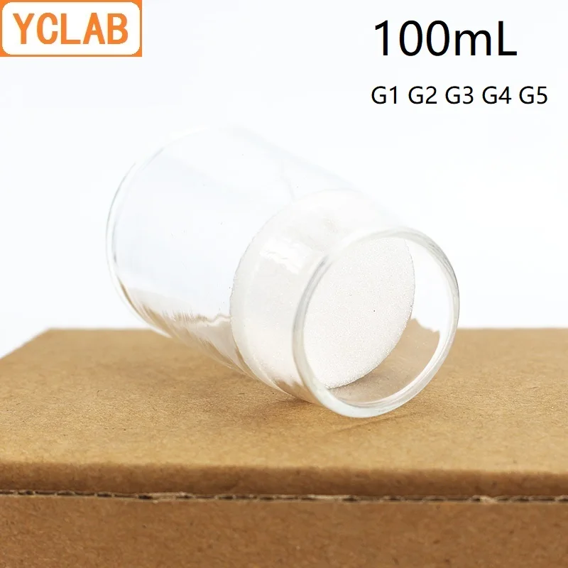 YCLAB 100mL Sand Core Crucible filter G1 G2 G3 G4 G5 Glass Laboratory