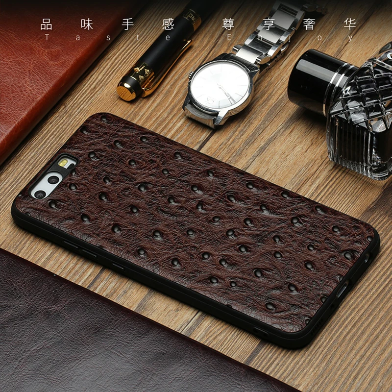 Чехол для huawei P8 P9 P10 Plus роскошные чехлы из натуральной кожи Honor9 V8 V9 Роскошный