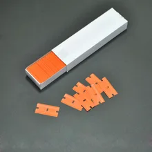 Горячая бритва лезвия удаление скребка инструмент+ 100 шт 1,5 ''пластиковый двустворчатый лезвия ручной набор JLD