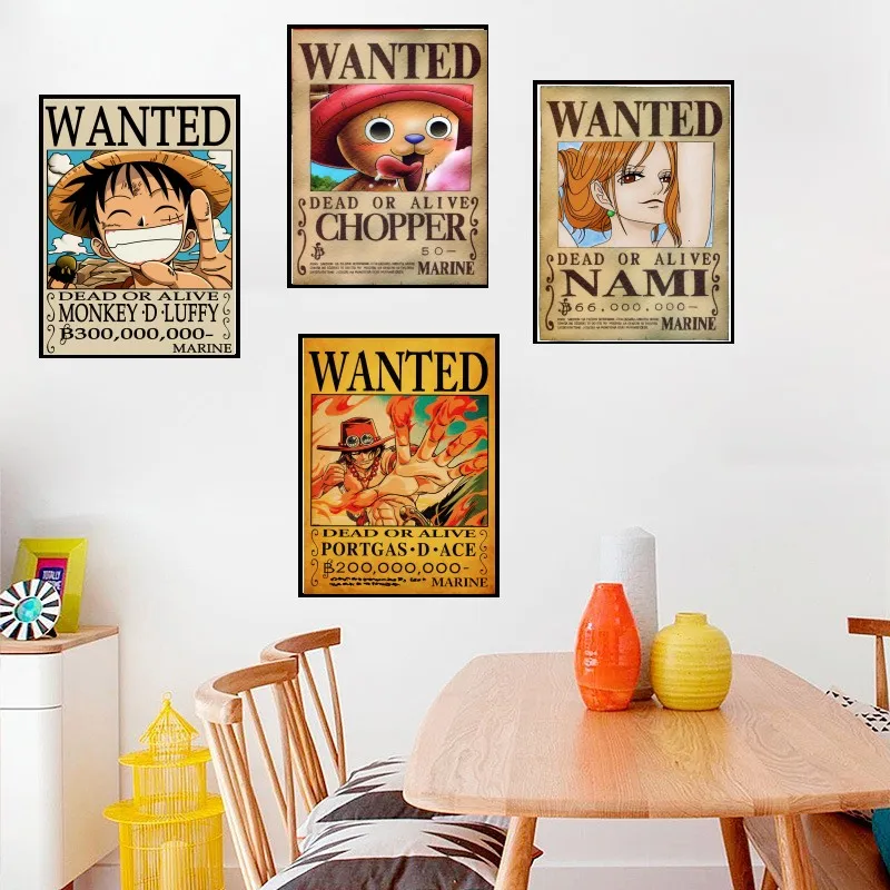Vintage Anime Poster One Piece Posters Luffy Wanted Poster Luffy Zoro Sanji Nami Robin Home Decoration White Coated Paper Prints Wall Stickers Aliexpress Vintage Anime Poster One Piece Posters Luffy Wanted Poster Luffy Zoro Sanji Nami Robin Home Decoration White Coated Paper Prints Wall Stickers Aliexpress
