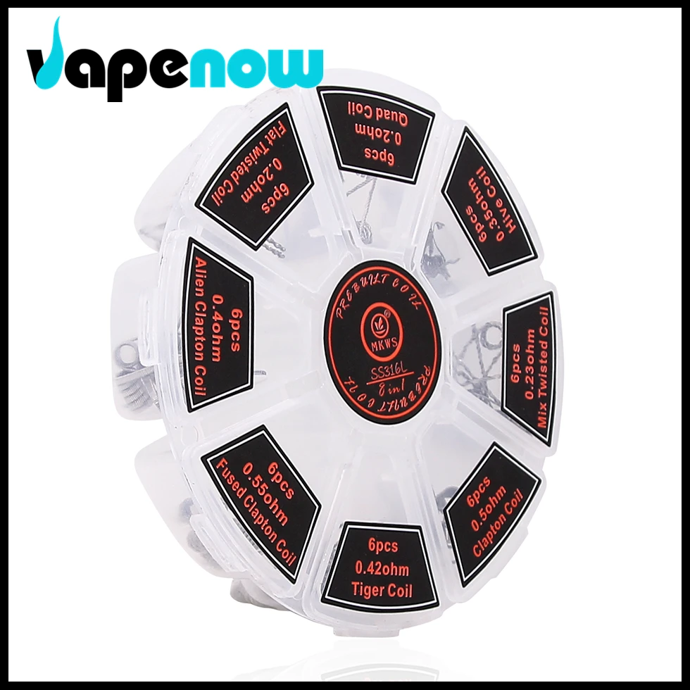MKWS SS316L 8 in 1 Wire Box Electronic Cigarette Atomizer Tank RDA RBA RTA Wire Core Replacement Wire  (3)