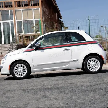 

Spring Style Waist Line Decorated Sticker For Fiat 500 Z2CA765