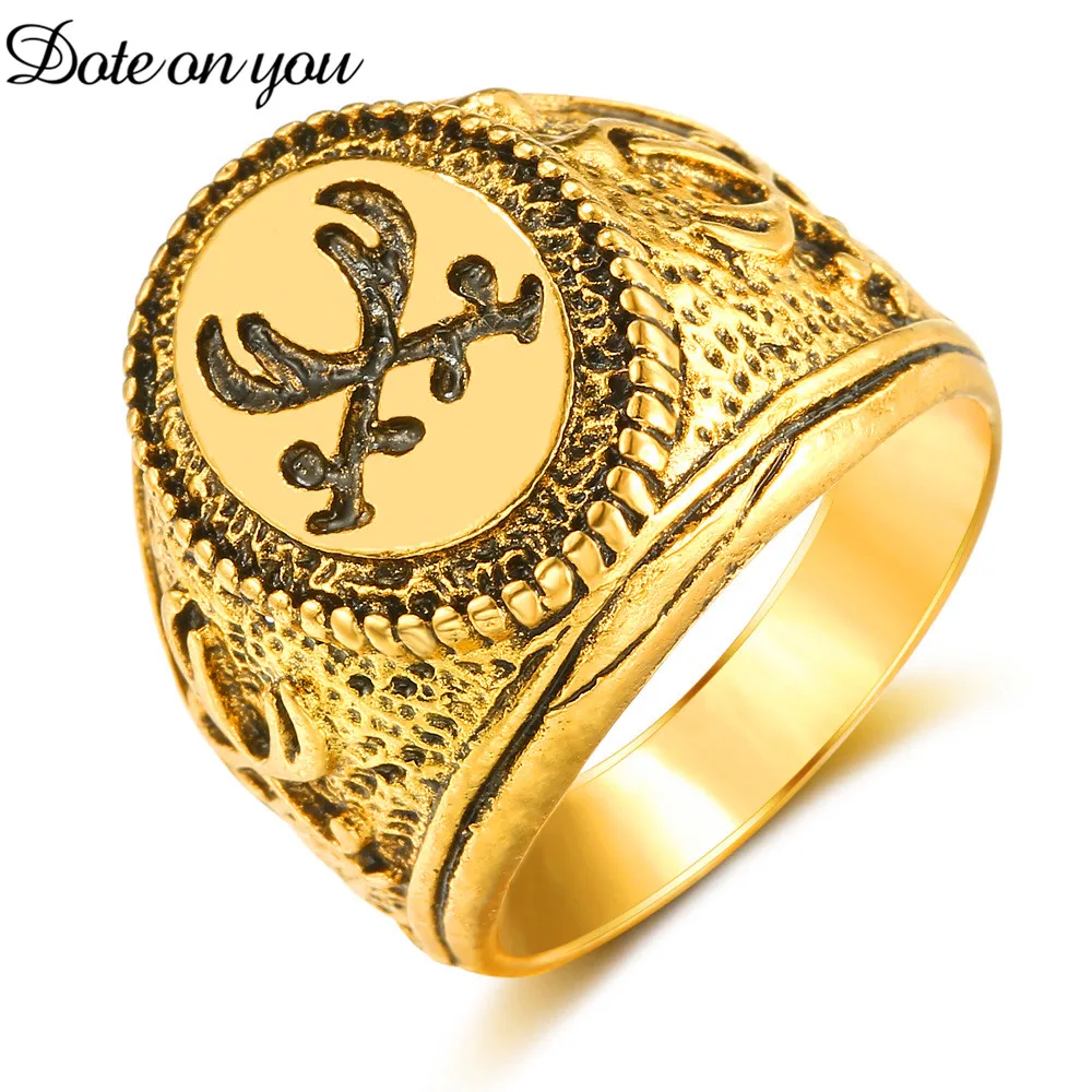 Islam Teaches Islamic Stainless Steel Gold Ring for Fashionable Women