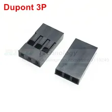 For dupont connector 3pin single row 2 54mm for dupont plastic shell through hole 100pcs lot