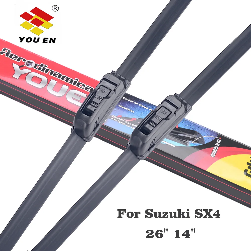 YOUEN Wiper Blades For Suzuki SX4 26"14" 2006 2007 2008 2009 2010 2011