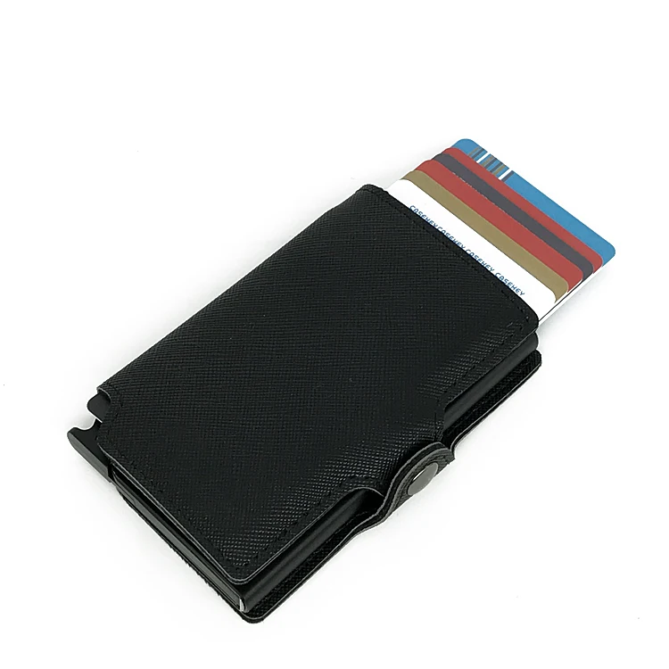 Casekey роскошный мужской кожаный кошелек умный минималистичный Rfid блокирующий