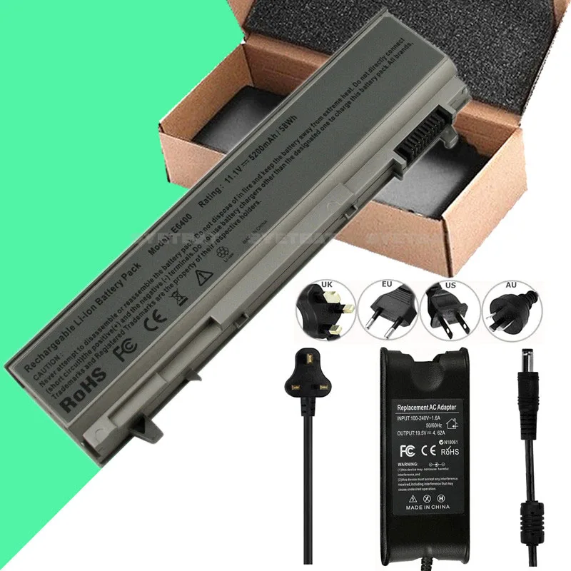 LaptopCharger/Батарея для DELL Latitude E6400 E6500 E6410 E6510 PT434 PT435 PT436 PT437|Аккумуляторы ноутбуков| |