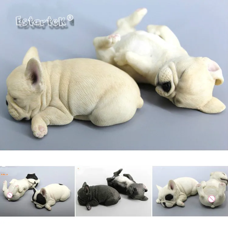 

Estartek Original Lovely MR.Z Resin Sleeping French Bulldog Collection Bust Statue Collection Garage Kit for Fans Holiday Gift