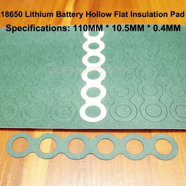 100 sztuk/partia 18650 bateria litowa pozytywna pusta podkładka izolacyjna 6S Indigo papier zielona powłoka izolacja powierzchni Mat Meson