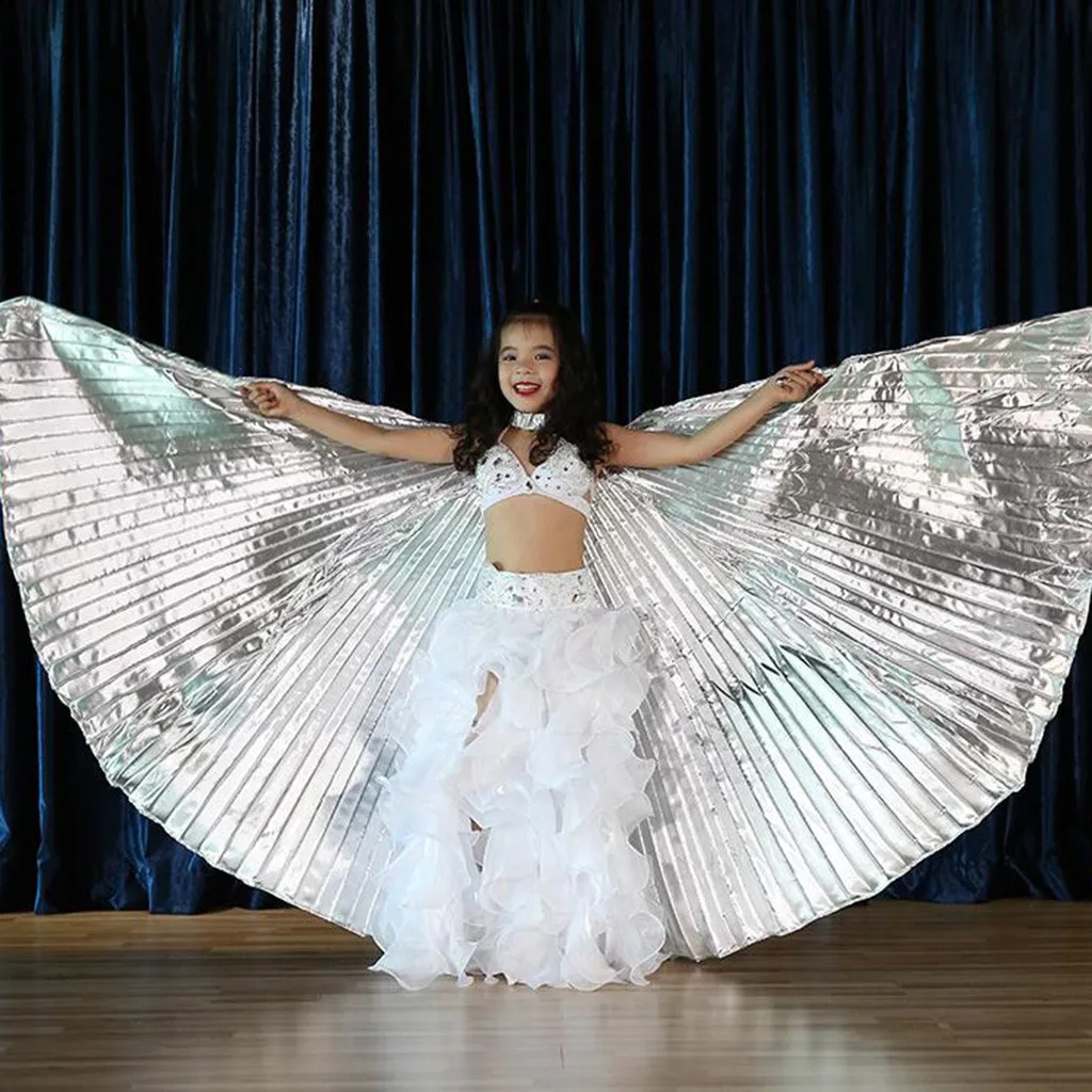 

Stage Performance Props Dance Accessories Egyptian Wings Belly Dance Isis Costume Wings with Telescopic Sticks for Children A702