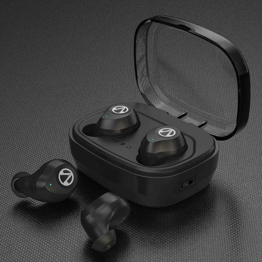 DISOUR X10 V5.0 TWS bluetooth-гарнитуры с шумоподавлением сенсорное управление IPX7 водонепроницаемые настоящие беспроводные наушники для IPhone Android - Цвет: Black