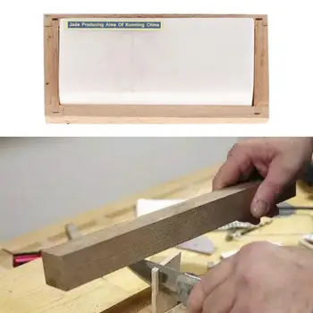 

Professional 3 Inch Hard Oilstone Jewelry Sharpening Whetstone Sharpener Tool in Wood Case Jewelry Polishing Tool for Jeweler c