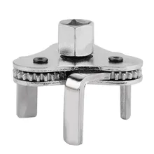 Prata 3 PERNA 2 Forma Chave Do Filtro de Óleo Combustível 63-102mm Dual Driver Mão Ferramenta de Remoção do Filtro de Óleo removedor de chave para Auto Carros Caminhões