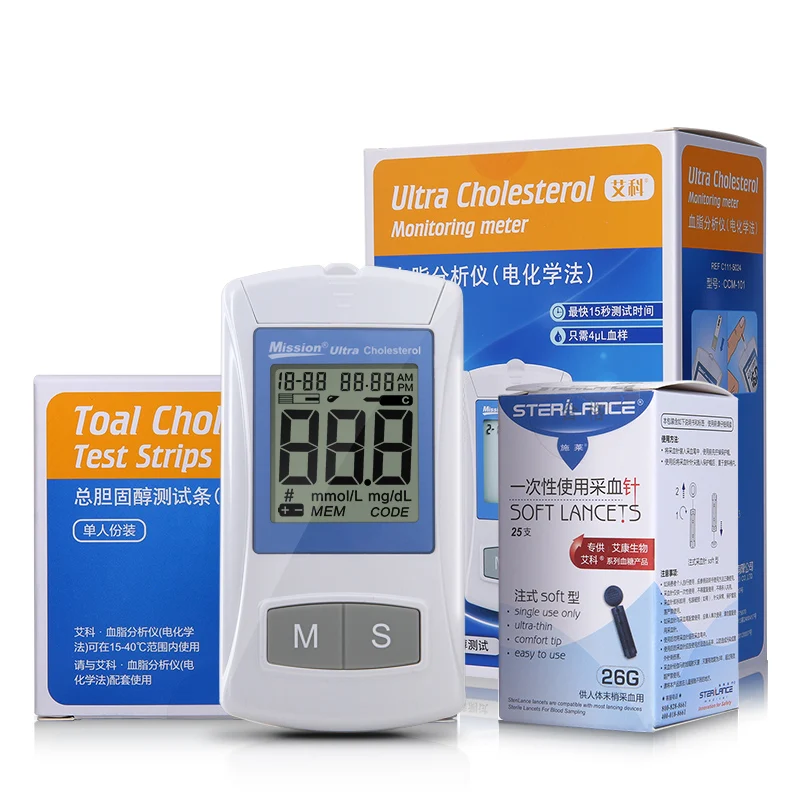 On Call Blood Lipid Analyzer Test Cholesterol Blood Fat Meter Multi Function Measurement Device with 25pcs Test Strips Home Use On Call Blood Lipid Analyzer Test Cholesterol Blood Fat Meter Multi Function Measurement Device with 25pcs Test Strips Home Use