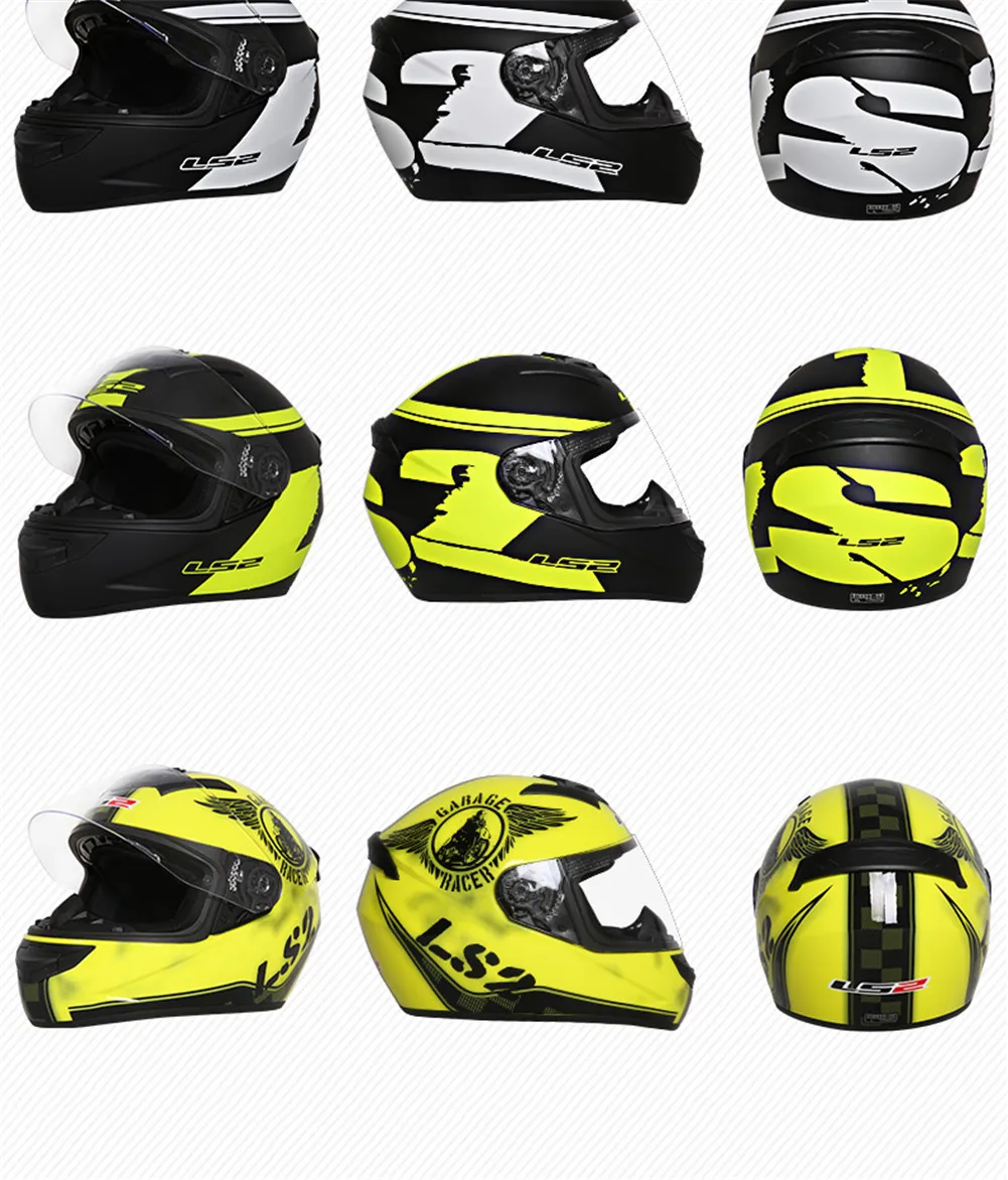 LS2 мотоциклетный шлем для гонок с полным лицом Casque Capacete Casco Moto Helm Kask шлемы Краш для Benelli Motociclista LS2 ROOKIE