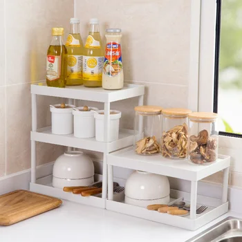 

A1 Multi-layer desktop storage rack plastic kitchen rack bathroom cosmetics storage rack desk shelf wx11030955