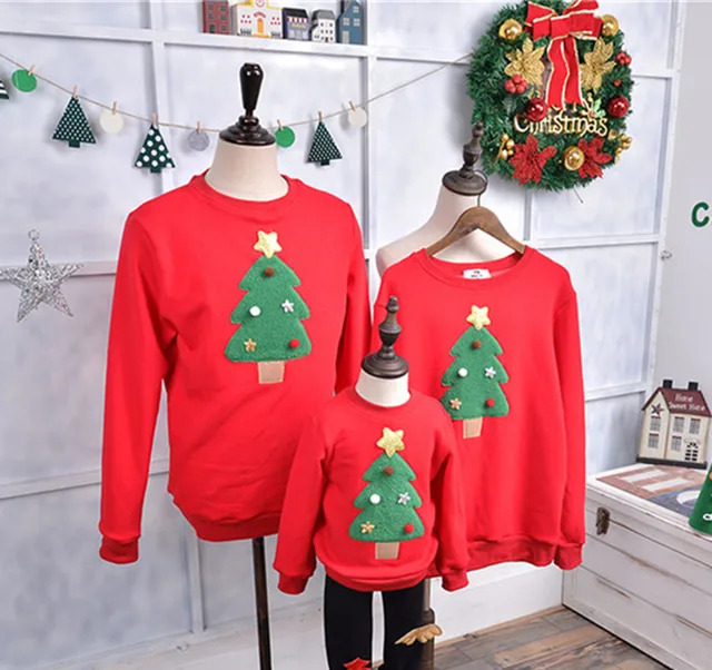 Envío Gratis Otoño Invierno Suéteres de Navidad Familia