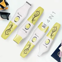 4 в 1 Бритва Эпилятор щетка для шерсти клипер точность бровей удалитель бороды стрижка для мужчин и женщин