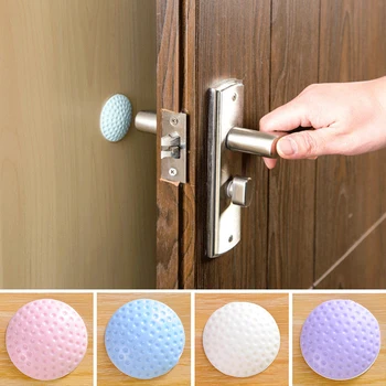

Wall Thickening Mute Door Stick Golf Styling Rubber Fender Handle Door Lock Protective Pad Protection Home Wall Stickers